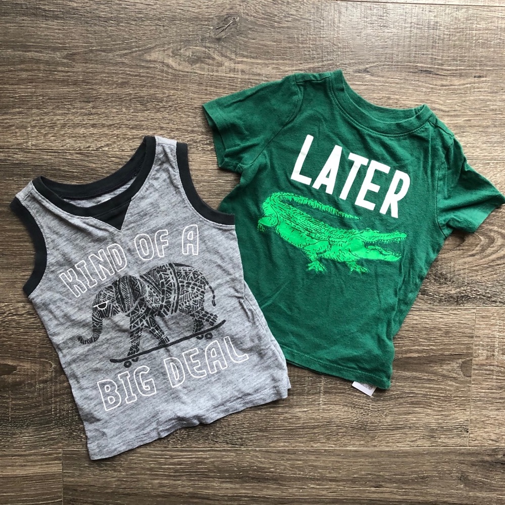 🚫SOLD🚫 Old Navy Boys Tank & Tee 2T